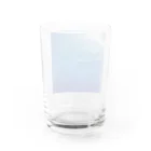 氷紋美術館の天恵〜JapanBlue〜始まりの青 Water Glass :back