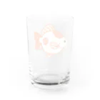 piccolo-acquarioの金魚「福だるま」 Water Glass :back