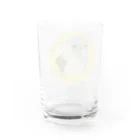 mariechan_koboの040 ウロコインコシナモン ミモザのリース Water Glass :back