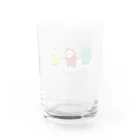 N's Creationの雨がっぱのこどもたち 水たまり Water Glass :back