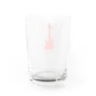 サトオの赤いギター Music is a safe…ギタリスト名言 白 Water Glass :back