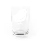 イラスト MONYAAT のみつぐトリ 白 Water Glass :back