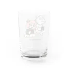 浦見のスズリのマコジュゲGAMES_黒文字ver Water Glass :back