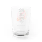 北風のゼリーの蛇遣除守（黒） Water Glass :back