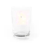 虹色PLUSのキュートな水玉うさぎちゃん Water Glass :back