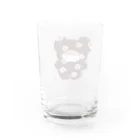 asami_sanの花がらのもこもこ Water Glass :back