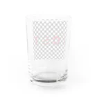 IOST_Supporter_CharityのIOSTバーサスデザイン②(市松) Water Glass :back