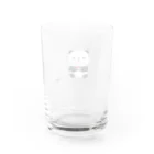 ゆきいろデザインのスイカを食べるパンダ Water Glass :back