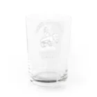 提供 tshopのヒッピーとマイクロバスのローブローアート Water Glass :back