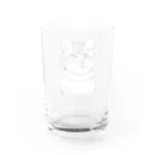 greetenのアート猫　モノクロ　 Water Glass :back