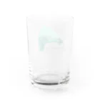 犬カマキリのシロクマのおしり Water Glass :back