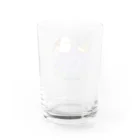 rina_suzuriのもふもふシマエナガと紫陽花　コップ Water Glass :back