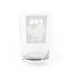 INULAVITAのPug silhouette Water Glass :back