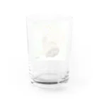 ゆきリンアート【保護猫活動 支援】の花傘ーるびちゃん Water Glass :back