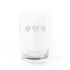 きょうもぜったいがんばらない。の闇に生まれし漆黒のハート！ Water Glass :back