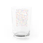 米農家の絵描きのガラス玉たち Water Glass :back