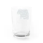 北風のゼリーのモヤるマジック（紺） Water Glass :back