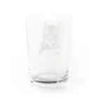 いくママ 猫との毎日のペロリンおむすび Water Glass :back