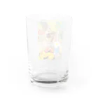 柴犬グッズ専門店 あられ堂の柴犬　真夏のリゾート001 Water Glass :back