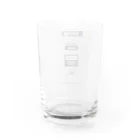 aokurostudioのAOKUROstudio LINE LOGO SERIES Water Glass :back