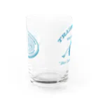 北風のゼリーの半生ししゃもおにぎりグラス（ブルースカイ） Water Glass :back