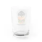 チワックスのMARO屋のブラックタンチワックス（ハンバーガー） Water Glass :back