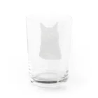 MKPoppp! shopのぼんやり黒猫 Water Glass :back