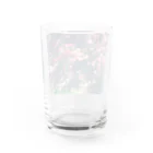 Let's Go for a Walkのromantic flower Water Glass :back