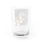 新堂本舗の目出鯛子さん Water Glass :back