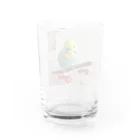 そらゆめインコのスケボーインコ Water Glass :back