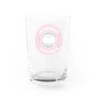 ken_ikedaの腹巻きアザラシ君(赤) Water Glass :back