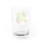 赤卵太郎🥚家族になったぽん太🦜のサマーぽんちゃん🌻浮き輪でご機嫌🛟 Water Glass :back