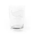 1/2のゆるふわマッコウクジラ Water Glass :back