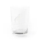 白亜画廊 SUZURI店のWoof Water Glass :back