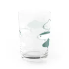 スキマ産業の魚群(透過) Water Glass :back