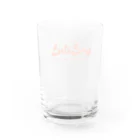 いきぬき給湯室の喫茶店風ロゴ - オレンジ Water Glass :back