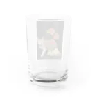 ショップみほりんのパステル画の猫 Water Glass :back