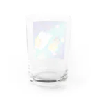 nyamnyamの星空で競走（シャム&モフモフ） Water Glass :back