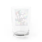 むすの敬礼ちびキャラ Water Glass :back