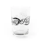 ピュアワン コルセット ワークスのロゴ（横文字） Water Glass :back