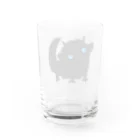 のほほん屋の山犬のモプ Water Glass :back