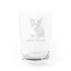 iMaginary Zooの犬は人間にとって最高の友達 Water Glass :back