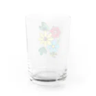 結華の障害者アート 手描きイラスト 花 Water Glass :back