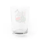 kumanoko_noteのもぐもぐにゃんこ・すいか Water Glass :back