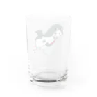 紫時雨のグラス　ニトロ Water Glass :back