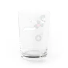 紫時雨のグラス　濁０ Water Glass :back