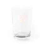 ゴリのpixelart(ひよこ) Water Glass :back
