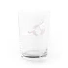 紫時雨のグラス　メタミン Water Glass :back