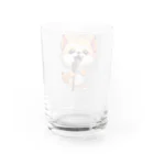 Vasetti_pressの可愛いキツネとマイク Water Glass :back