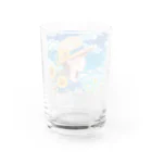 kazuyo online store【suzuri】　　　　　　　　　　　　　　　　　　　　　　　　　　　　　　　　　　　　　　　　　　　　　　　　　　　　　　　　　　　　　　　　の夏の向日葵と空 Water Glass :back